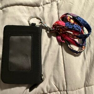 Vera Bradley card holder and lanyard
